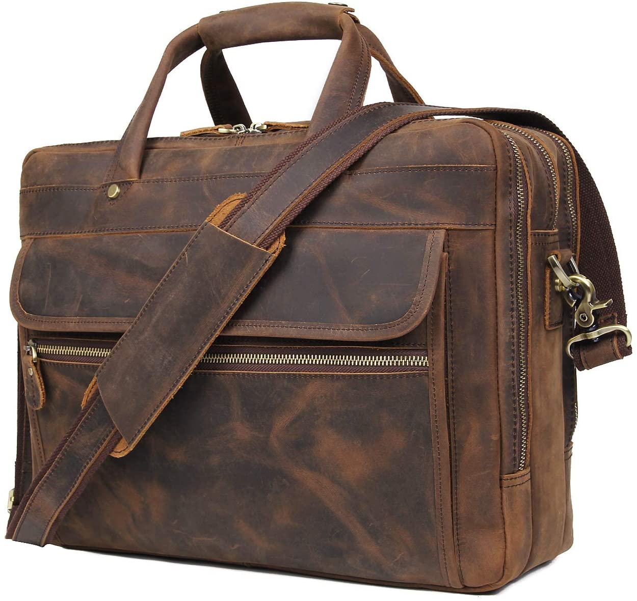 mens travel briefcase leather